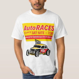 Danbury Fair Racearena Auto Races Bill 1SidewCoup T-Shirt