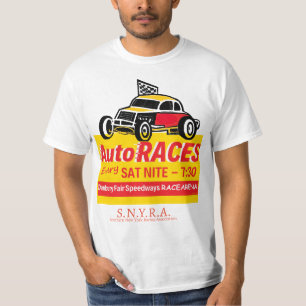 Danbury Fair Speedways Racearena Sign Logo Yellow T-Shirt