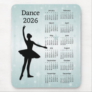 Dance 2026 Calendar  Mouse Pad