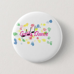 dance 2 inch round button