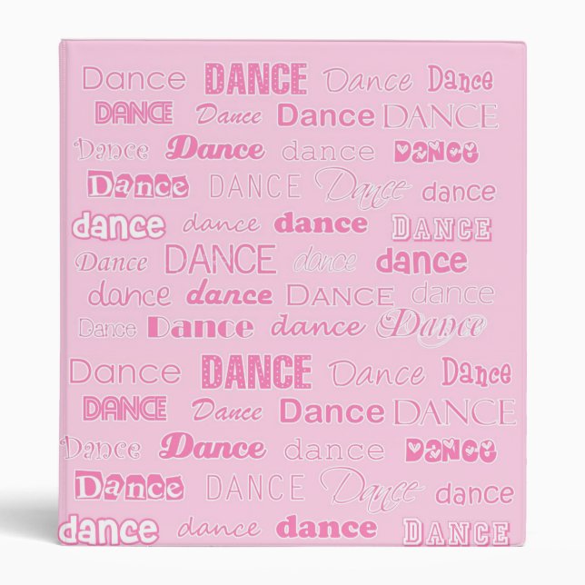 Dance 3 Ring Binder Notebook (Front)