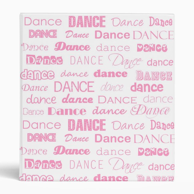 Dance 3 Ring Binder Notebook (Front)