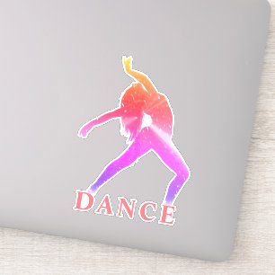 Dance Abstract Custom-Cut Vinyl Sticker