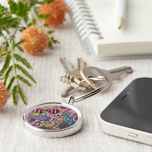 "Dance" Abstract Keychain (Side)