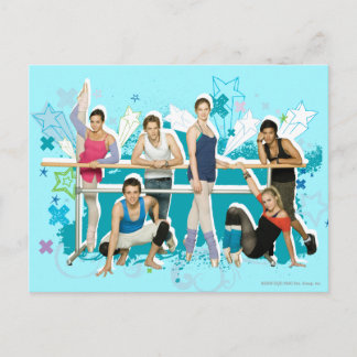 Dance Academy Cast Graphic Postcard