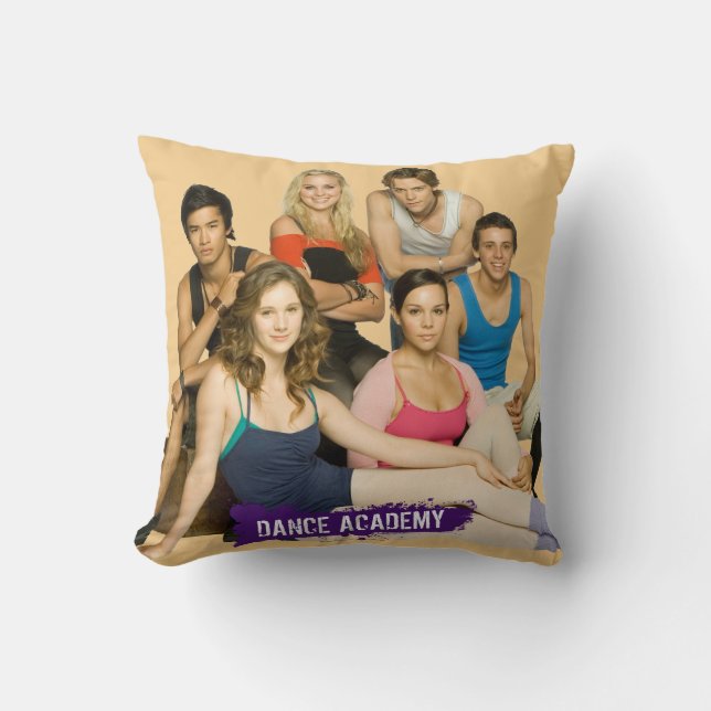 Dance Academy Cast Throw Pillow (Front)