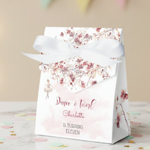 Dance and twirl ballerina birthday favor box