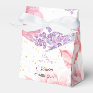 Dance and twirl ballerina birthday favor box
