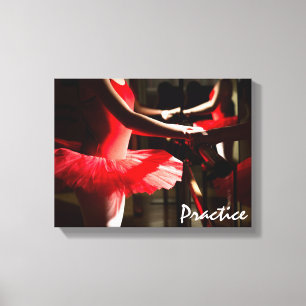 Dance Art Ballet Practice Canvas Print