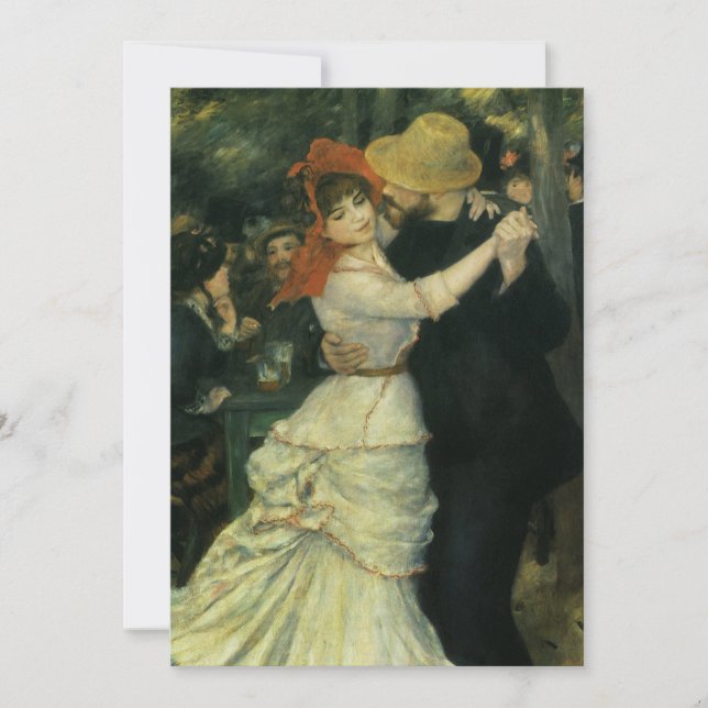 Dance at Bougival by Renoir, Engagement Party Invitation (Front)
