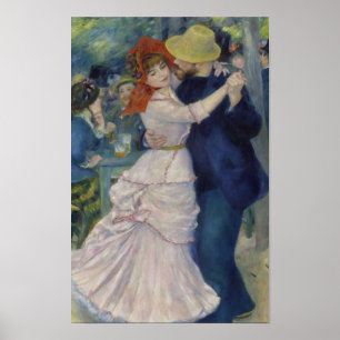 Dance at Bougival by Renoir Poster