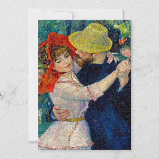 Dance at Bougival Pierre Renoir Announcement (Front)