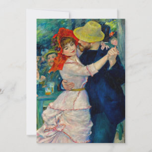 Dance at Bougival Pierre Renoir Invitation
