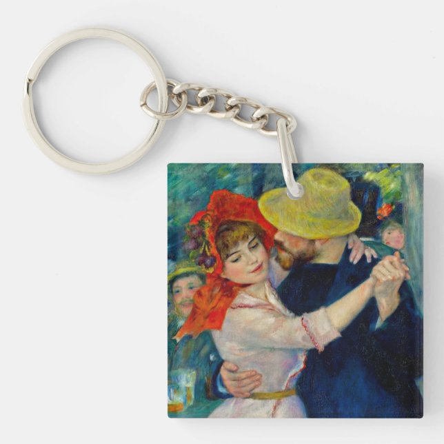 Dance at Bougival Pierre Renoir Keychain (Front)