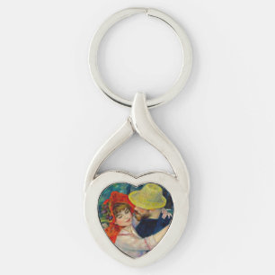 Dance at Bougival Pierre Renoir Keychain