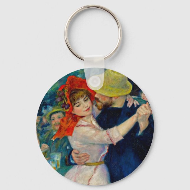 Dance at Bougival Pierre Renoir Keychain (Front)
