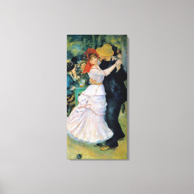 Dance at Bougival Renoir Fine Art Canvas Print (Front)