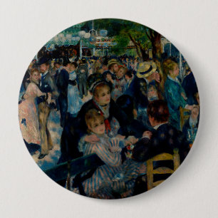 Dance at Le Moulin de la Galette - Auguste Renoir 4 Inch Round Button