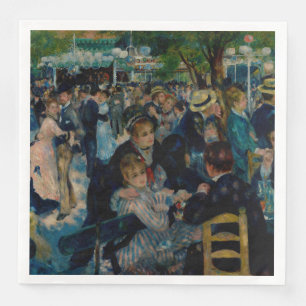 Dance at Le Moulin de la Galette - Auguste Renoir Napkin