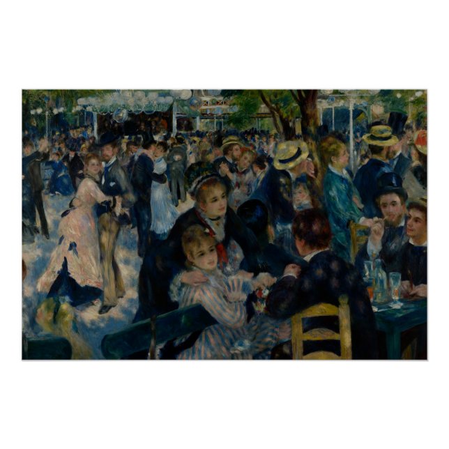 Dance at Le Moulin de la Galette - Auguste Renoir Poster (Front)