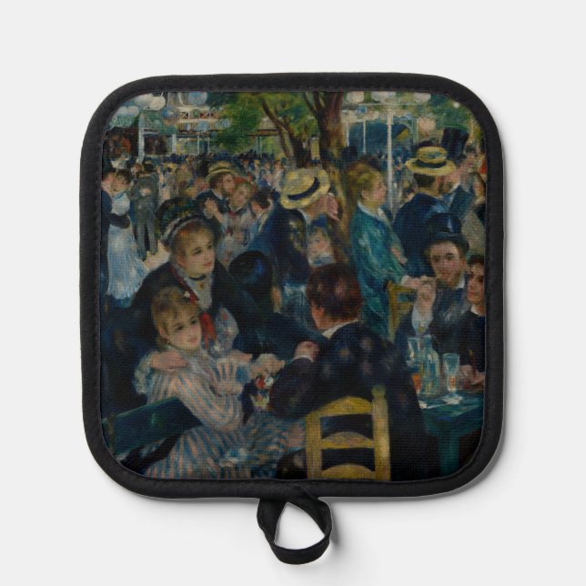 Dance at Le Moulin de la Galette - Auguste Renoir Pot Holder (Front)