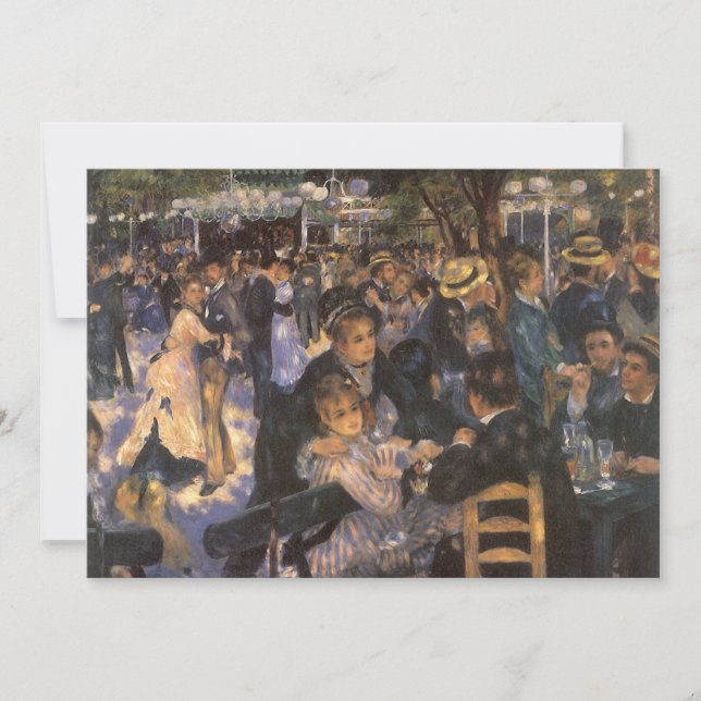 Dance at Le Moulin de la Galette by Pierre Renoir (Front)