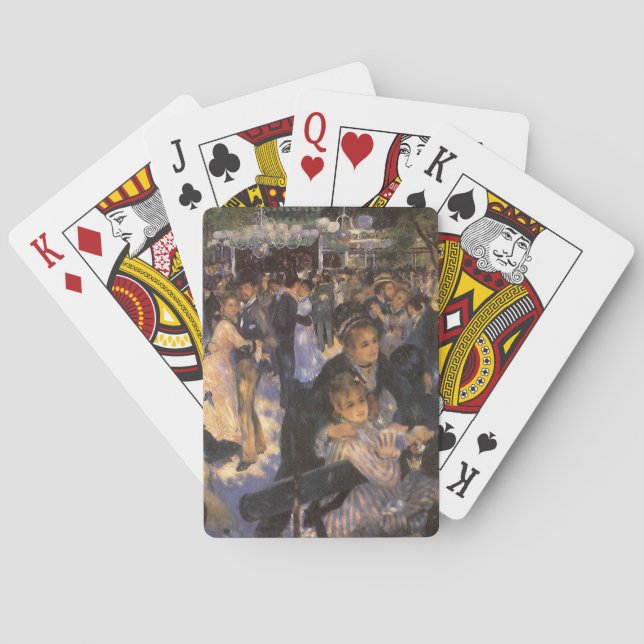 Dance at Le Moulin de la Galette by Pierre Renoir Playing Cards (Back)