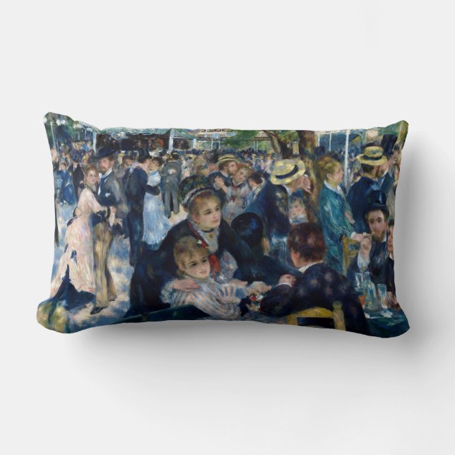 Dance at Le Moulin de la Galette Lumbar Pillow (Front)