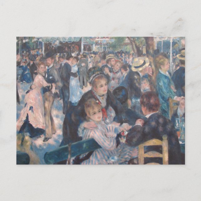 Dance at Le Moulin de la Galette Postcard (Front)