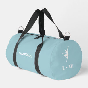 Dance Bag   Blue Initials Name Duffle Bag