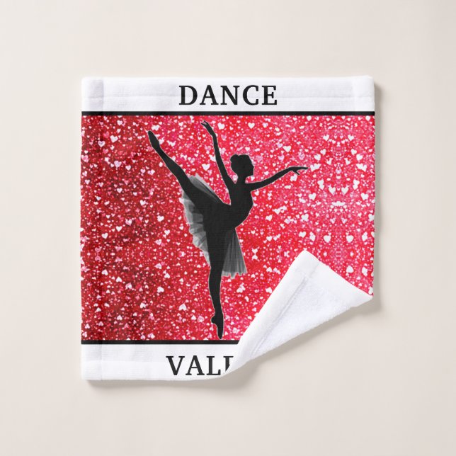 Dance Ballerina Laver linge Serviette (Gant de toilette)