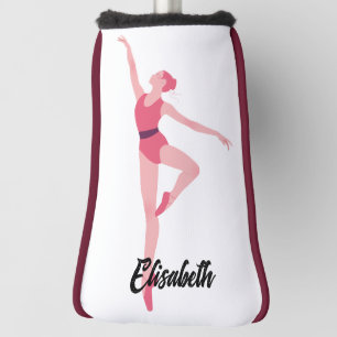 Dance ballerina personalisation  golf head cover
