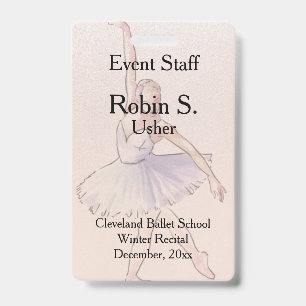 Dance Ballet Recital  Event  Badge