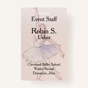 Dance Ballet Recital  Event  Badge