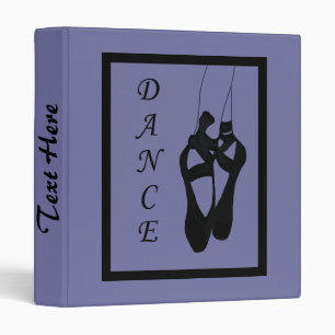 Dance Ballet Shoes En Pointe 1" Binder
