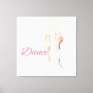 Dance Ballet Slippers Canvas Print