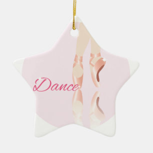 Dance Ballet Slippers Ceramic Ornament