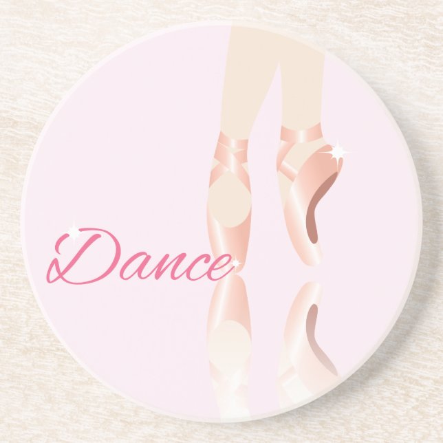 Dance Ballet Slippers Coaster (Front)