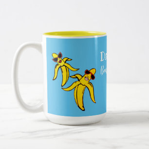 dance bananas Two-Tone coffee mug