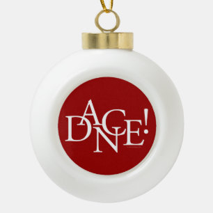 Dance! (basic) ceramic ball christmas ornament