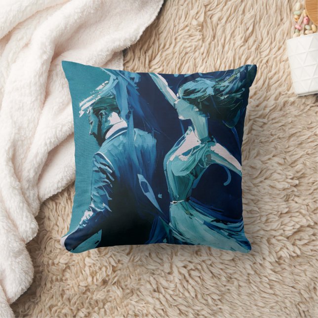 Dance Between Motion And Silence Throw Pillow (Blanket)