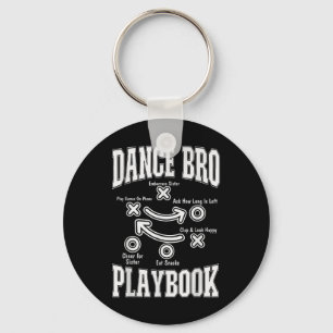 Dance Brother Playbook Comp Funny Dancing Proud Da Keychain