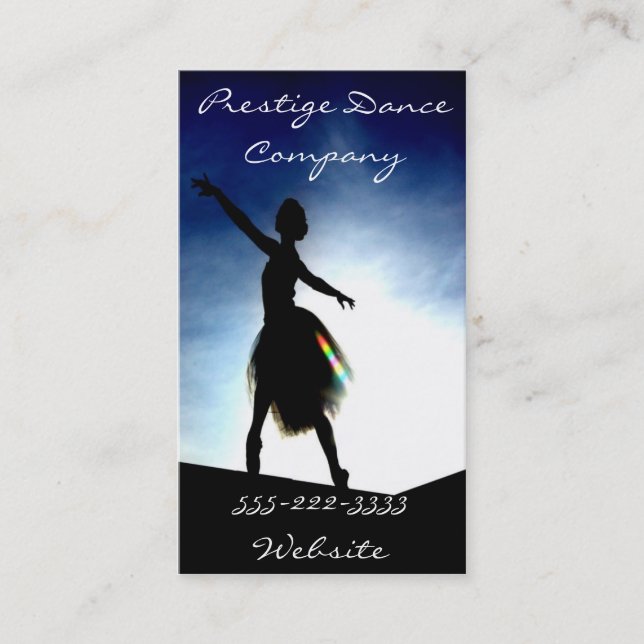 dance business card (Front)