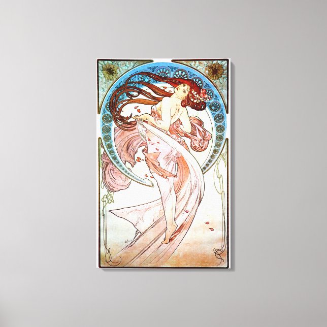 Dance by Alphonse Mucha Canvas Print (Front)