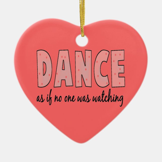 Dance Ceramic Ornament (Front)