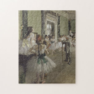 Dance Class Ballet - Edgar Degas Painting Jigsaw Puzzle