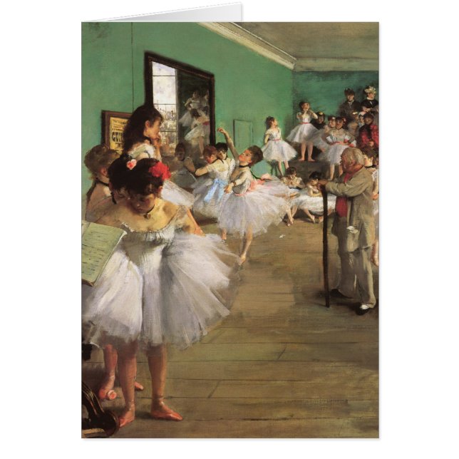 Dance Class by Degas, Vintage Impressionism Ballet (Front)