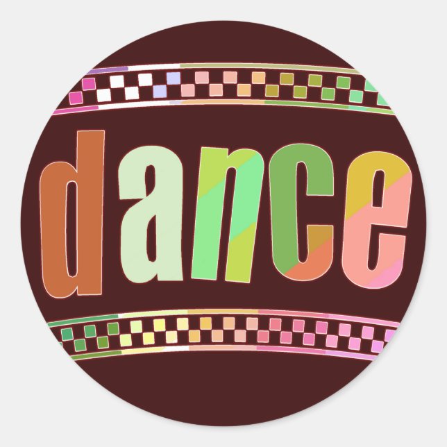 Dance Classic Round Sticker (Front)