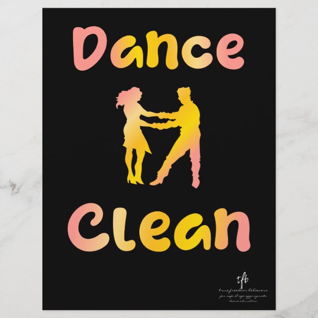 Dance Clean Cava Rosa Flyer (Front)