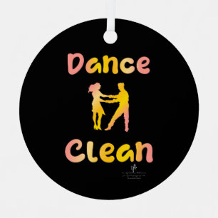 Dance Clean Cava Rosa Round Metal Ornament